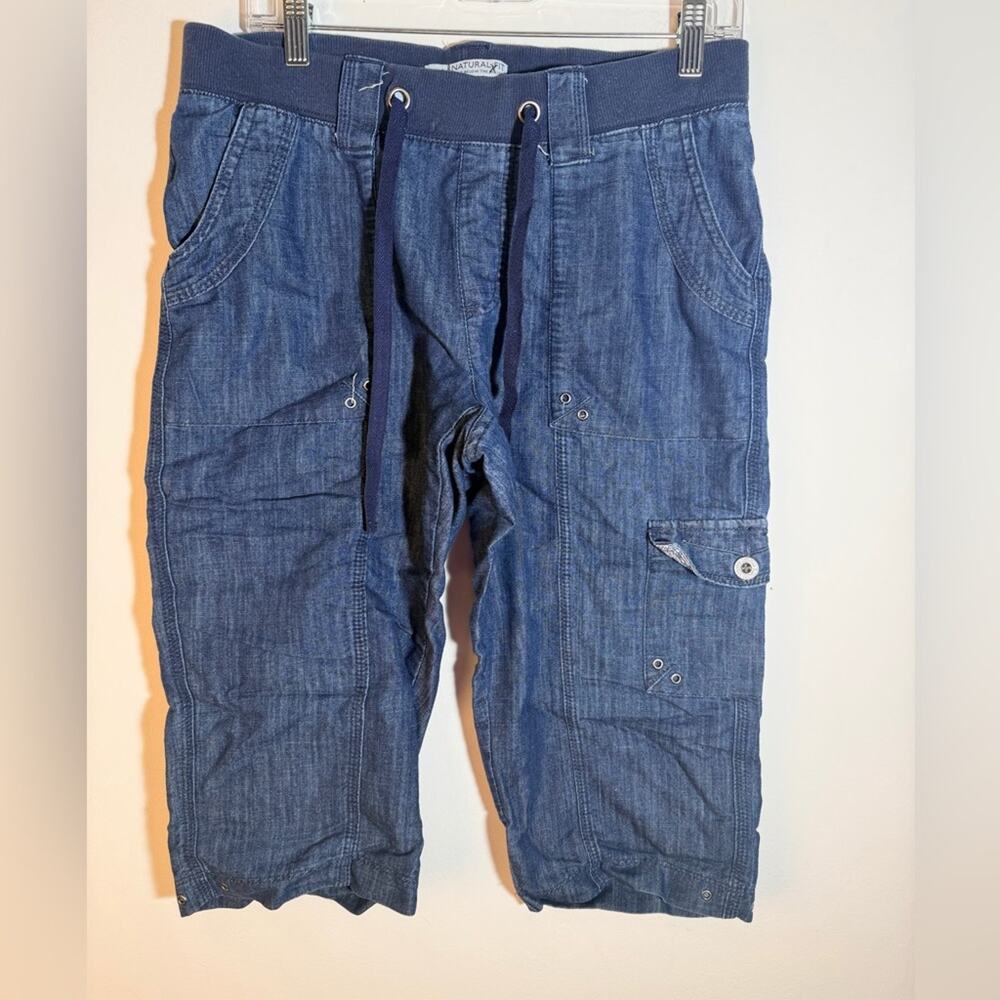 Lee Natural Fit Blue Denim Capris